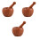3Sets Wooden Garlic Presser Set Kitchen Gadget Assorted Colors 3