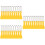 30Pcs Compact Plastic Scratcher Tools Durable Yellow Scrapers 7