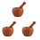 3Sets Wooden Garlic Presser Set Kitchen Gadget Assorted Colors 2