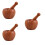 3Sets Wooden Garlic Presser Set Kitchen Gadget Assorted Colors 7