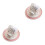 2Sets Ceramic Coffee Cup and Saucer Set Multi-Color Comfortable Handle 3