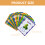 4Sets Arabic Words Flash Cards Kindergarten Educational Cognitive Toy 11
