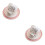 2Sets Ceramic Coffee Cup and Saucer Set Multi-Color Comfortable Handle 6
