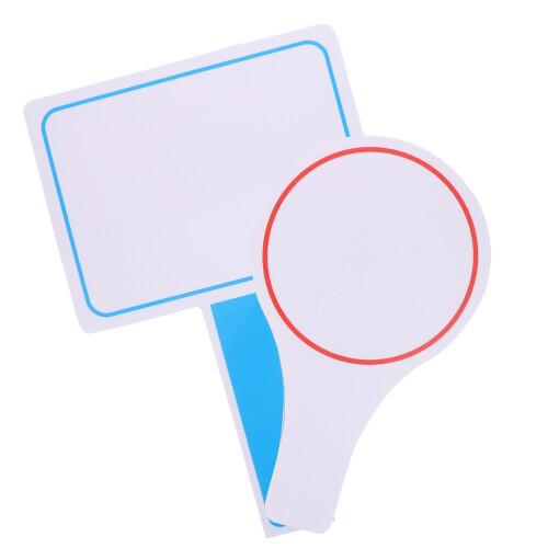 4Pcs Assorted Color Foam Dry Erase Answer Paddles Mini Whiteboards 1