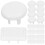250Pcs White ABS Plug Covers Baby Proofing Safety Socket Protectors 1