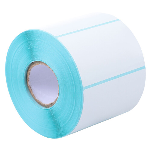 2Pcs Multi-Purpose White Self Adhesive Labels Roll for Shop Use