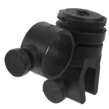 2Pcs Plastic Black Hard Hat Clips for Headlamp Versatile Light Holder