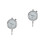 2Pcs High Resolution Silver Dial Gauge with Wear-Resistant Probe Head 5