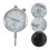 2Pcs High Resolution Silver Dial Gauge with Wear-Resistant Probe Head 9