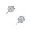 2Pcs High Resolution Silver Dial Gauge with Wear-Resistant Probe Head 8