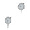 2Pcs High Resolution Silver Dial Gauge with Wear-Resistant Probe Head 7