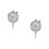 2Pcs High Resolution Silver Dial Gauge with Wear-Resistant Probe Head 4