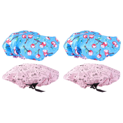 4St Elastische Waterdichte Douchemuts Voor Dames Diverse Kleuren 1