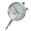 2Pcs High Resolution Silver Dial Gauge with Wear-Resistant Probe Head 10