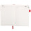 2Pcs Lightweight Red PU Schedule Notebook Daily Planner 2