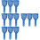 12Pcs Durable Plastic Ice for Refrigerator and Car 7