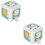 2Pcs Toddler Busy Cube Light Green Plastic Educational Activity Toy 8