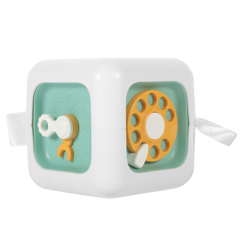 2Pcs Toddler Busy Cube Light Green Plastic Educational Activity Toy 2