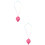 2Pcs Compact Pink ABS Beginner 6-Hole Ocarina Music Instrument 7