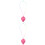 2Pcs Compact Pink ABS Beginner 6-Hole Ocarina Music Instrument 5