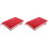 2Pcs Lightweight Red PU Schedule Notebook Daily Planner 4
