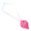 2Pcs Compact Pink ABS Beginner 6-Hole Ocarina Music Instrument 3