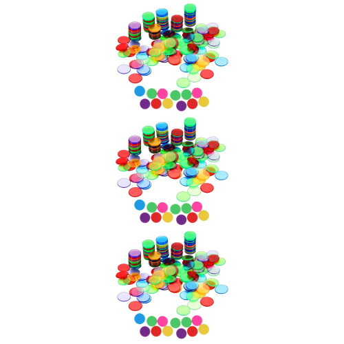 600Pcs Assorted Color Plastic Game Chips for Kids Math and 2