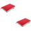 2Pcs Lightweight Red PU Schedule Notebook Daily Planner 8