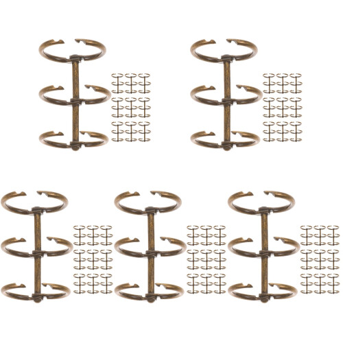 50St Segmenten Binder Rings Handige Papieren Clips 2