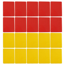 40St Professionele PVC Scheidsrechter Kaarten Rood Voor Voetbal
