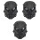 3Pièces Masques Cosplay Noir Nylon Protège- Extérieur Durable 5