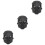 3Pièces Masques Cosplay Noir Nylon Protège- Extérieur Durable 7
