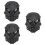 3Pièces Masques Cosplay Noir Nylon Protège- Extérieur Durable 9