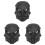 3Pièces Masques Cosplay Noir Nylon Protège- Extérieur Durable 4