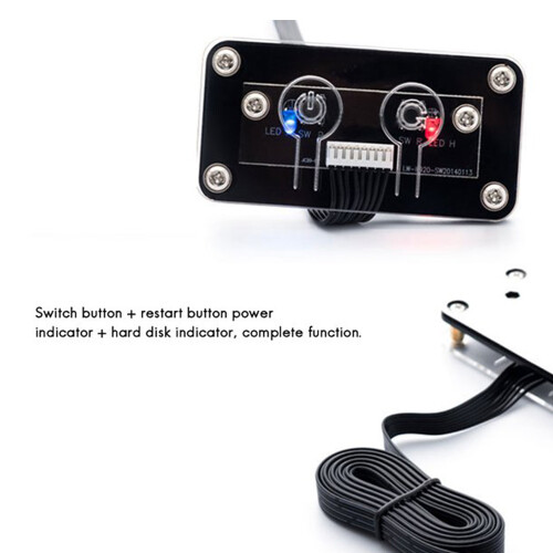Desktop Computer  External Power  Power Button+Restart Button PC Case Power Supply Button, 60cm