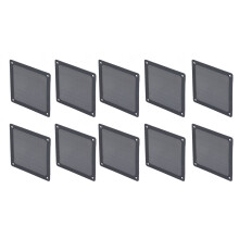 10 pezzi filtro antipolvere per case PC in PVC nero 12 cm 120x120 mm