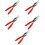 5St Auto Vacuum Slangklem Rood 45# Staal 9