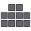 10 Stück 12 cm PC-Lüfter Staubfilter Magnetrahmen Schwarz 3