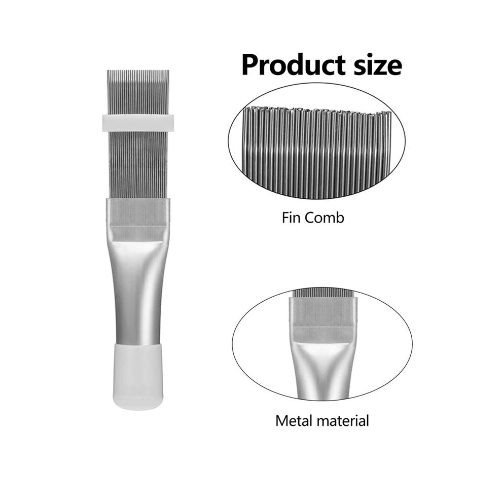 4 Pcs Air Conditioner Condenser Fin Cleaning Brush Kit, Stainless Steel Air Conditioner Fin Cleaner 4852367096105