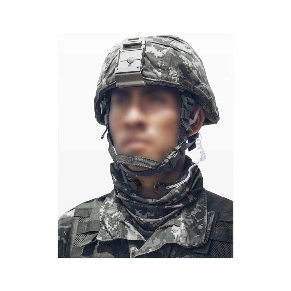 Intercom Throat Microphone Headset Throat Vibration For Baofeng Bf-Uv5r 888S 82 Throat-Controlled Air Duct Headset Black 4852367079016