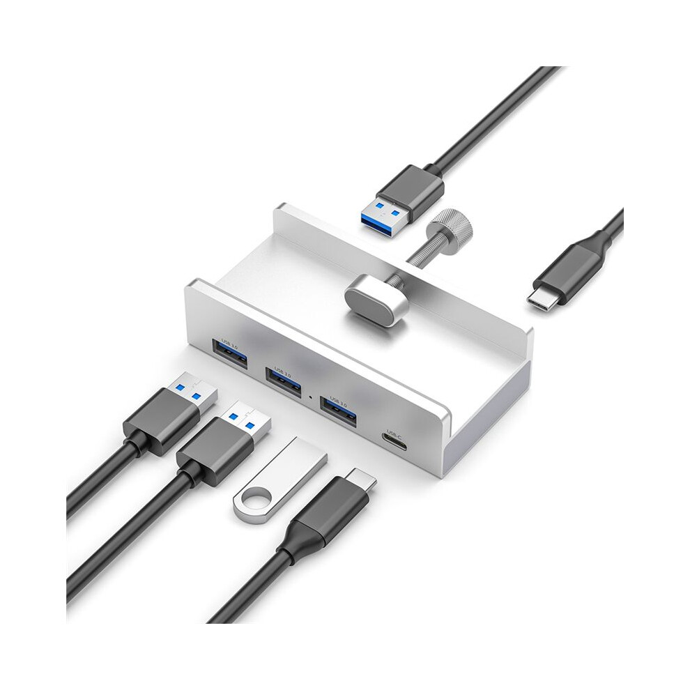 Usb 3.0 Type C Hub Aluminum Alloy External Multiports Splitter High Speed Expansion 5Gbps Data Transmission For Desktop 4852367020919