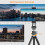 For    Panoramic Tripod  + Cold Shoe Mount Adapter for DSLR Camera Tripod Phone Mount Max Load 2.5kg 3