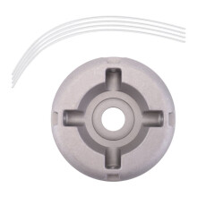 1 St Universal Gräsklipparhuvud i Aluminiumlegering med Klipplina i Nylonstål, Reservdelar Till Gräsklippare
