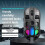 Hollow Wireless  Gaming Mouse Dual Mode Back Light 1600Dpi Adjustable Rgb Light Type C Rechargeable Mice Black 4