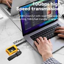 2230 M.2 NVMe SSD Enclosure with Cooling Fan USB 3.2 Gen 2 to NVMe PCI-E M.2 SSD Case for Laptop