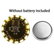 Lampe LED Sans Fil à 16 Modes, Bouton Lumineux, Contrôle par Batterie, Clignotante, Rotative, Dégradée, Jouet, Décoration, Bleu