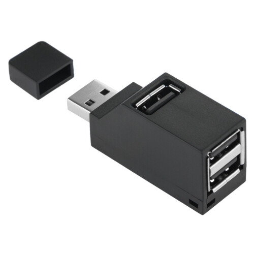 2 Pcs 3-Port USB Hub  USB3.0 High-Speed Hub Distributor Box for PC Notebook Computer U Disk Mobile Phone Card Reader 2