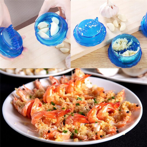 Kitchen Multifunctional Garlic Grinder Garlic Crusher Tool,  Manual Garlic Mincer Press Kitchen Gadgets Accessories 2