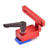 30 Type Verstekrail Stop - Verstekrail Jig, T-Rail Stop Blok met Slot voor Standaard T-Rail Houtbewerkingsgereedschappen