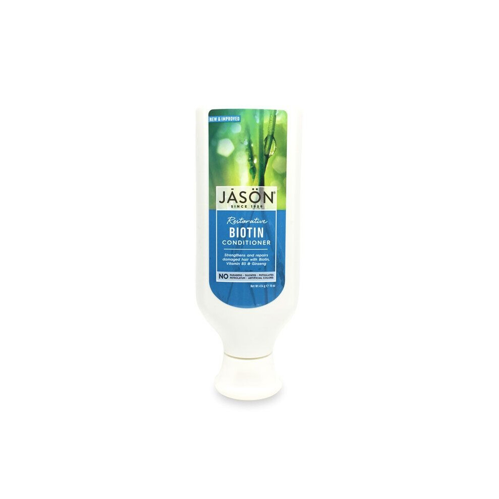 Jason Restorative Biotin Conditioner 16 Oz Strengthening & Thickening Conditioner for Weak, Thin & Damaged Hair with Biotin & Pro Vitamin B5